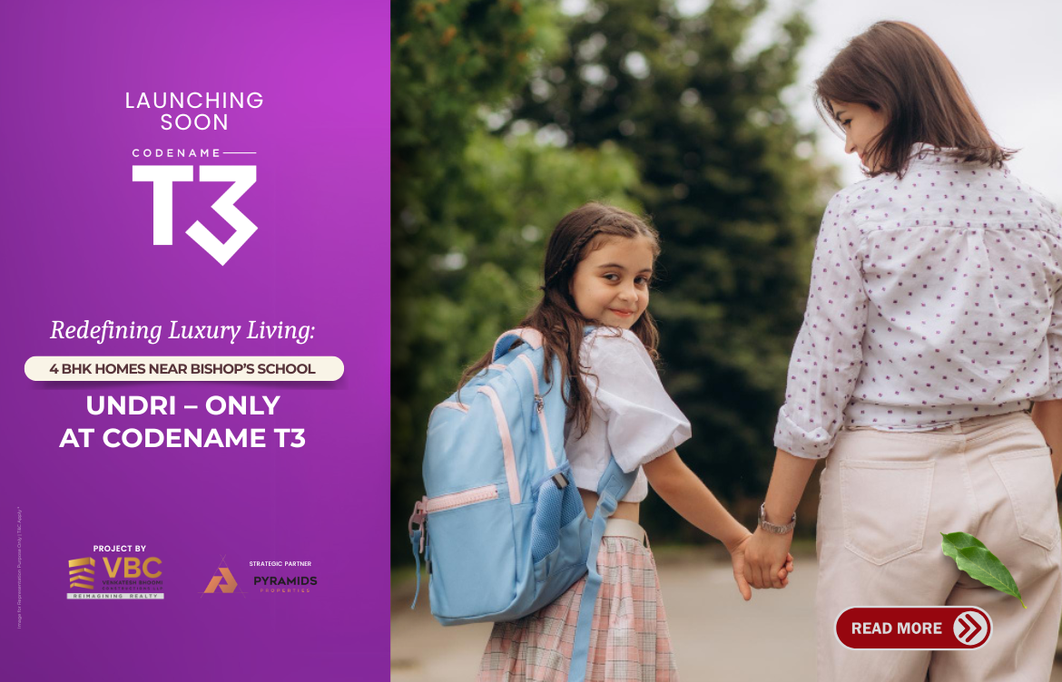 Redefining Luxury Living: 4 BHK Homes near Bishop’s School, Undri – Only at Codename T3